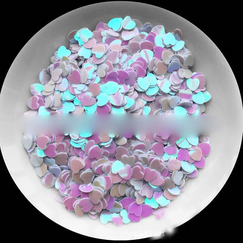 4 мм персиковые блестки в форме сердца для ногтей патчи творчества аксессуары