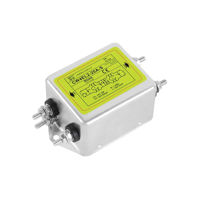 Болтовое соединение однофазный EMI анти-помех чистой аудио 220VAC 50/60Hz CW4EL2-3A/6A/10A/20A/30A-S