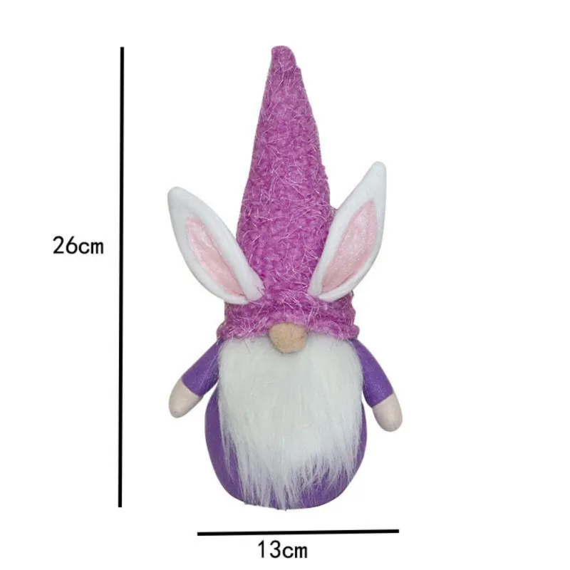 

Easter Bunny Gnome Doll Spring Bunny Swedish Tomte Elf Easter Holiday Home Decoration Plush Rabbit Gifts Ornaments
