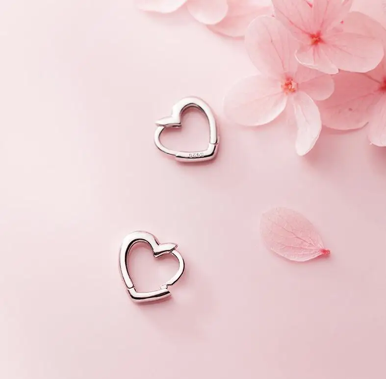 Серьги гвоздики с пирсингом в форме сердца для женщин женские серьги свадьбы