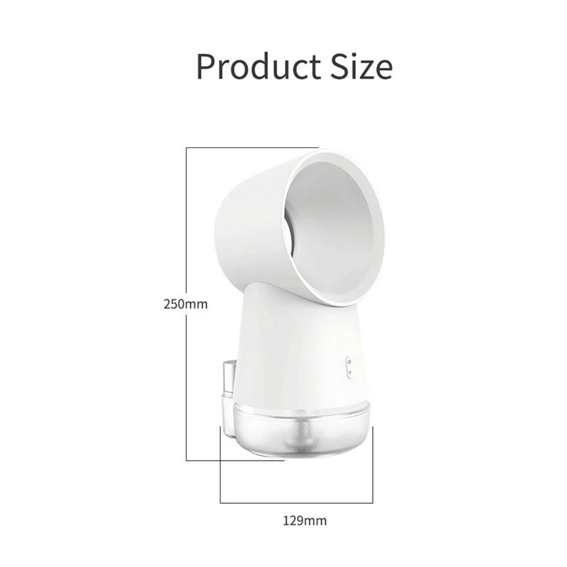 

Protable Desktop Leafless Colling Fan 3 in 1 Mini Cooling Fan Bladeless Desktop Fan Mist Humidifier with LED Light