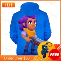 8 to 19 years kids sweatshirt max cartoon tops teen clothes poco shelly shooter game 3d printed hoodie boys girls