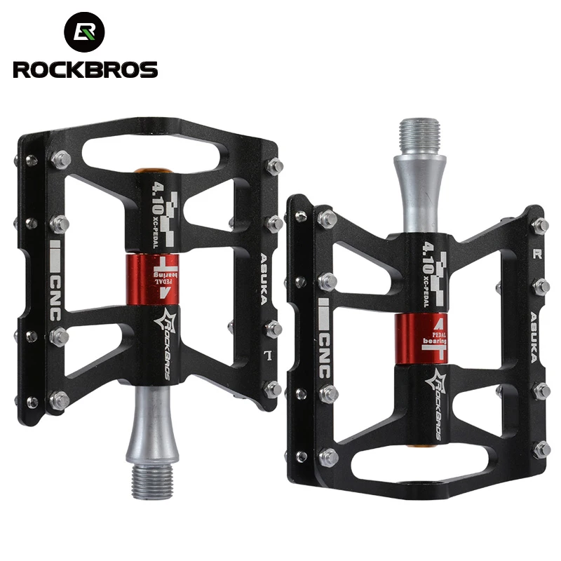 

4 Sealed Bearings Bicycle Pedals Ultralight Mountain Bike Flat Pedal Quick Release Aluminium Alloy Cycling Pedal MTB Accessories