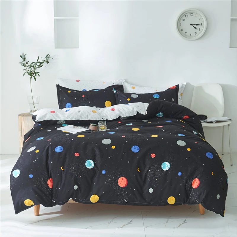 

Printed Bedding Set Soft Breathable Duvet Cover Set For Home Washable Duvet Cover With Pillowcase Twin Size Bedding Home Textile