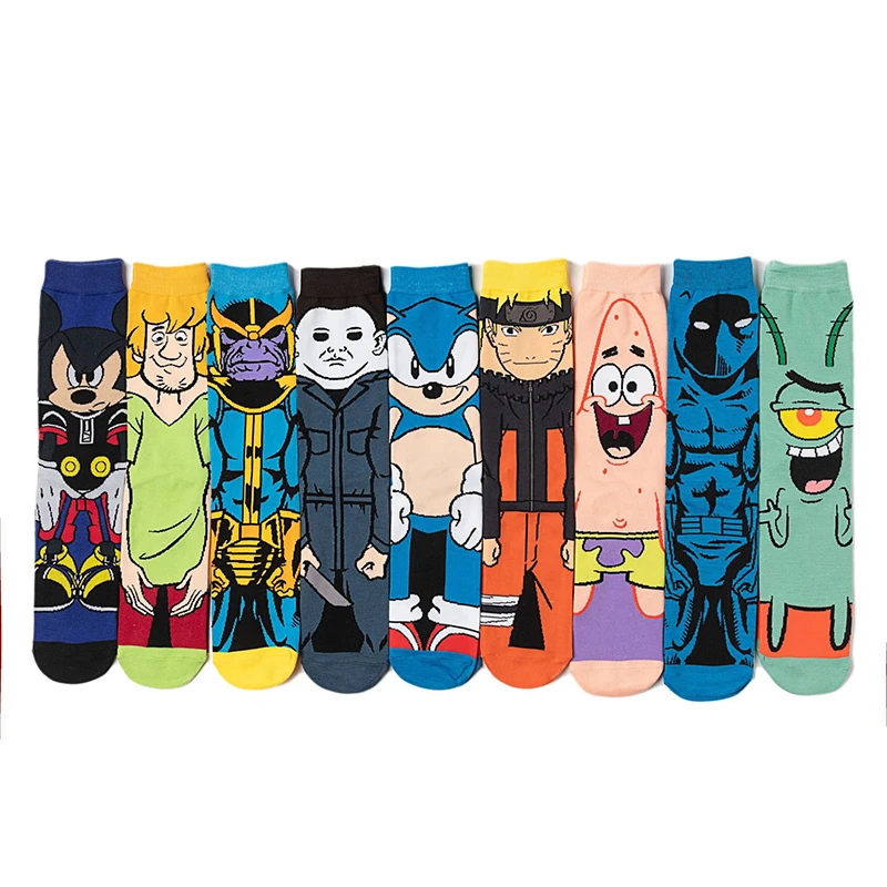 

5 Pairs 2 Pairs New Casual Funny Christmas Socks Fashion Sports Socks Stockings Cartoon Breathable Cute Personalized Cotton Tube