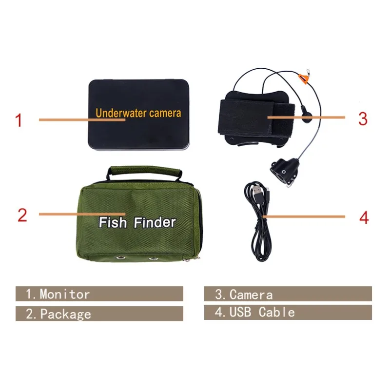 Подводная видеокамера для рыбалки подводная камера finshing Finder DVR с инфракрасным