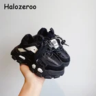 Детские кроссовки из натуральной кожи, мягкая Брендовая обувь, повседневные, для мальчиков и девочек, зимний сезон