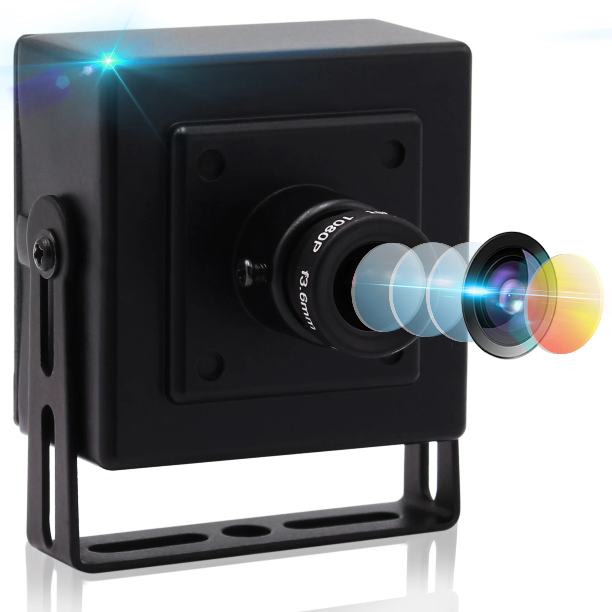 

8MP No Distortion Webcam Sony IMX179 mini box case high speed UVC OTG 8 megapixel usb 2.0 camera for Android Linux Windows Mac