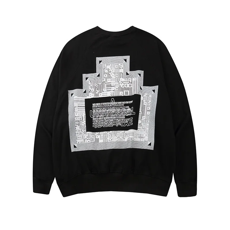 

Chao brand CAV EPMT straight jet round neck sweater CE C.E casual hip hop Pullover