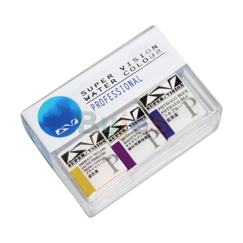 Суперзрение 3 цвета твердая фотография профессиональная Акварель для