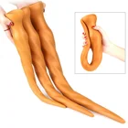 Анальная пробка дилдо большой, мягкие супер длинные анальные пробки на присоске, интимные игрушки для взрослых, для женщин и мужчин, большой анальный расширитель массажа простаты