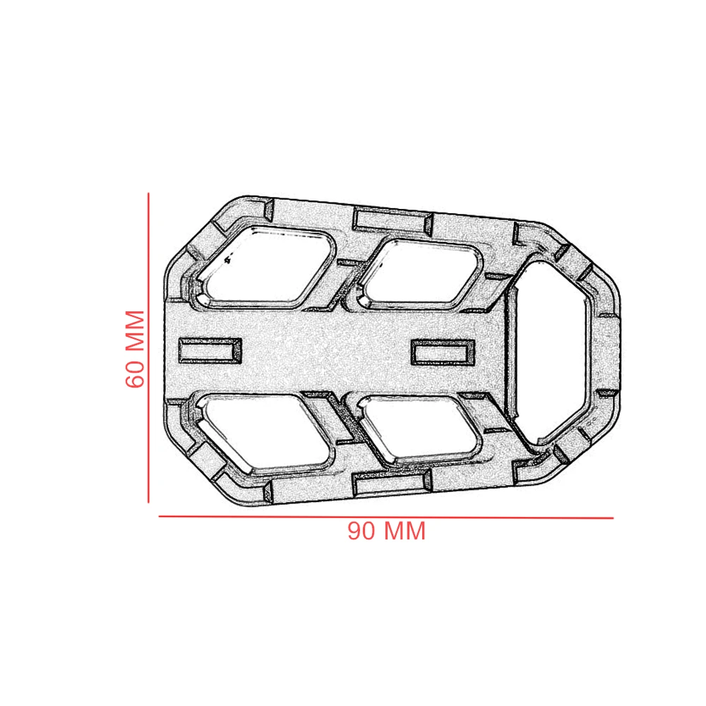 Для NC700 NC700S NC700X 2012 2019 16 17 18 аксессуары для мотоциклов заготовка широкая подставка