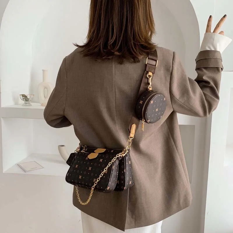 Маленькая универсальная сумка мессенджер Design sense для детей и матерей с цепочкой