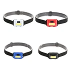 Миниатюрные светодиодные фонари COB, водонепроницаемые головные фонари с 3 режимами, переносные уличные фонари для кемпинга, ночной рыбалки