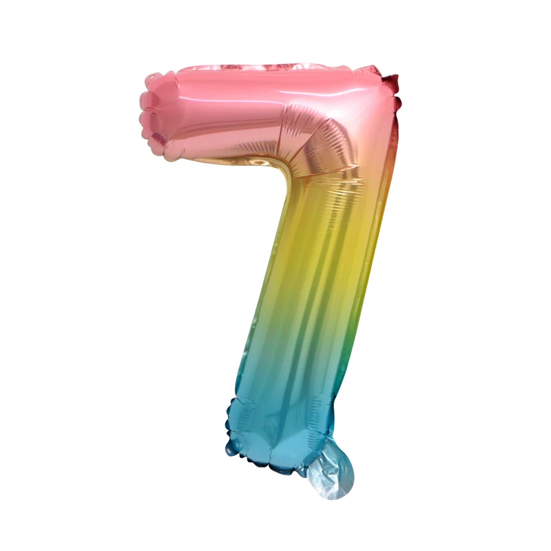 16 дюймов Большой Фольга на день рождения воздушные шары гелиевые шара с цифрой