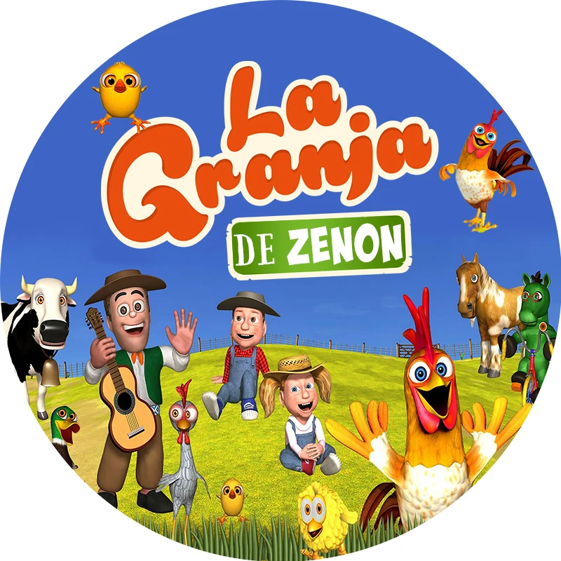GRANJA de zenon День рождения фон для студийной фотосъемки с героями мультфильмов сарай