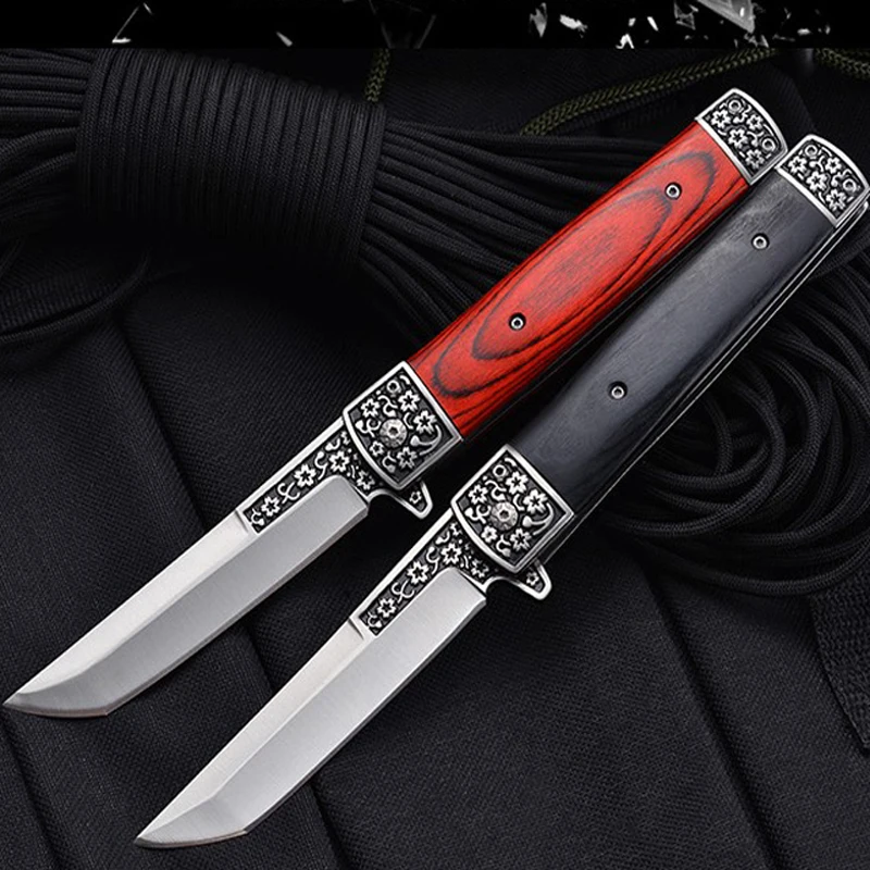 

Новый тактический складной нож 9,45 дюйма, карманный нож для выживания на природе, охоты, кемпинга, быстрое открытие, из нержавеющей стали, нож...