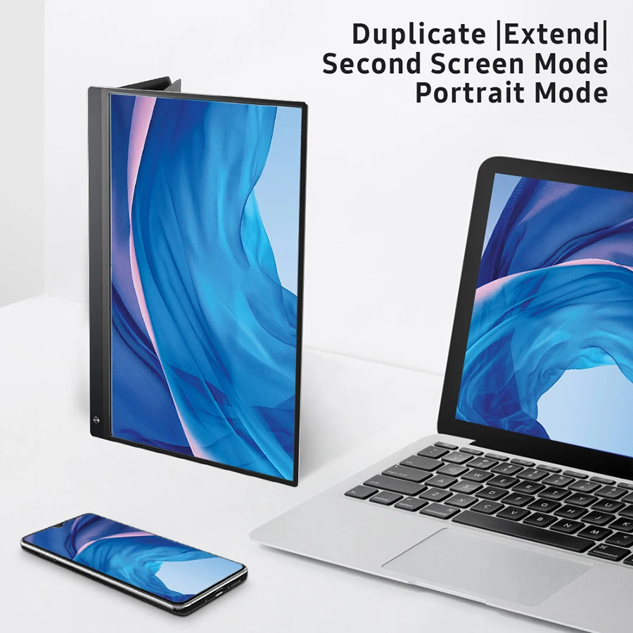Портативный игровой монитор UPERFECT 15 6 дюйма ЖК типа C с аккумулятором 10800 мАч HD