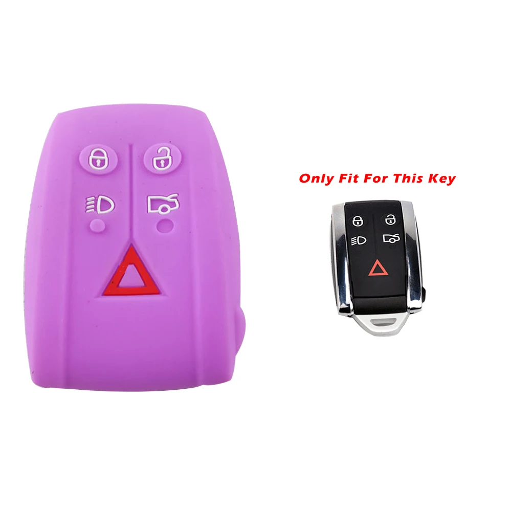 

5 Buttons Smart Remote Key Fob Cover Protector Fit For JAGUAR XF XFR XK XKR Coolbestda Silicone Key Fob Cover