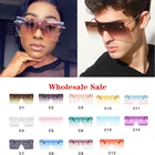 Солнцезащитные очки Мужские квадратные, квадратные, без оправы, 14 цветов