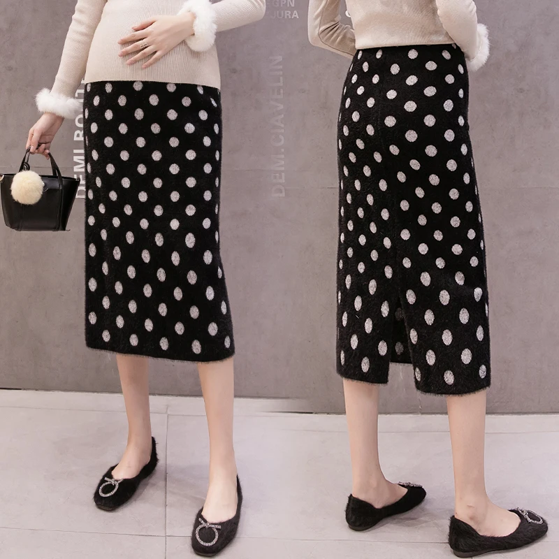 Водонепроницаемые бархатные осенние модные юбки для беременных талии живота