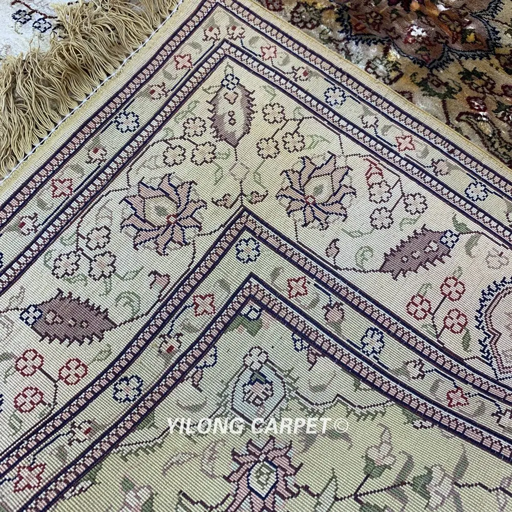 YILONG 4 'x 6' турецкий ковер желтого цвета элегантный выгодный античный