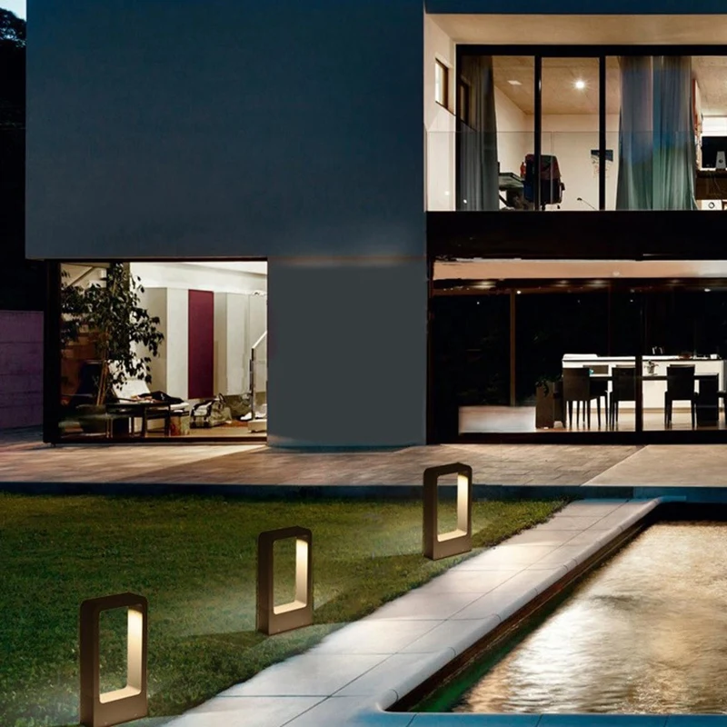 СВЕТОДИОДНЫЙ дорожный столбик газонный светильник для ландшафтного сада Двор