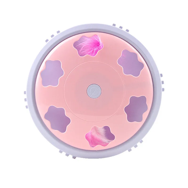 Pink Новинка, игрушка для кошек с пером, Интерактивная игрушка, устройство для когтеточки для кошек, точилка, коготь, кот, котенок, обучающая игрушка, товары для домашних животных - Цвет: Pink