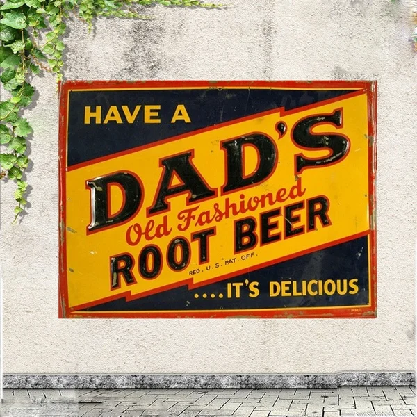 

Жестяной знак 20X30, «корневое пиво папы», газировочный декор для стен гаража