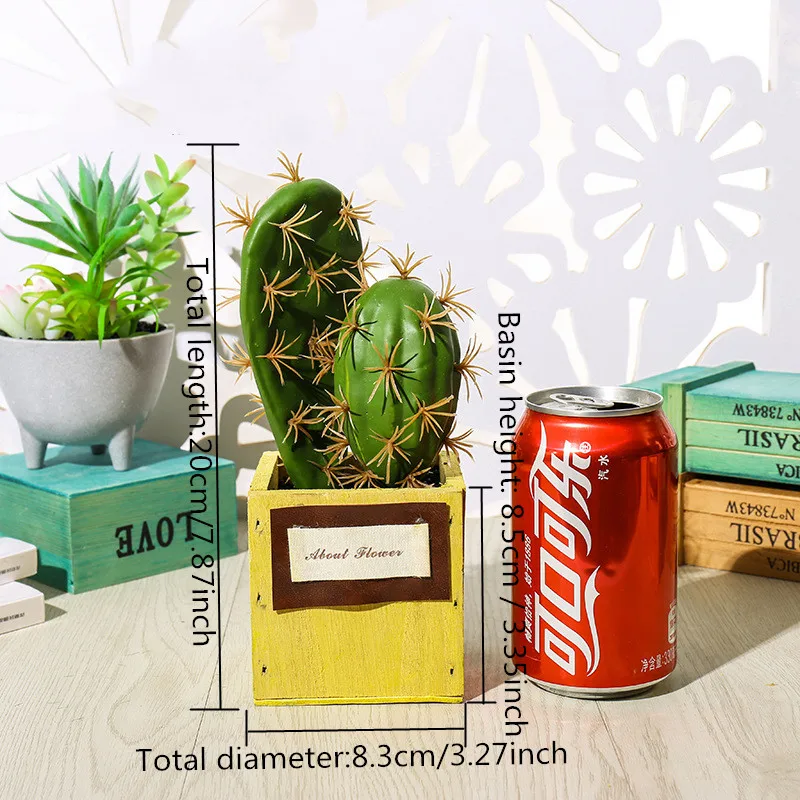 Украшение кактус бонсай Искусственные суккуленты искусственные растения с