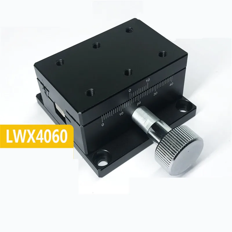 LWX4060 Gear Rack Swallowtail Manual Displacement Platform Fast Moving Adjustment Slide Platform Precision Smooth Platform