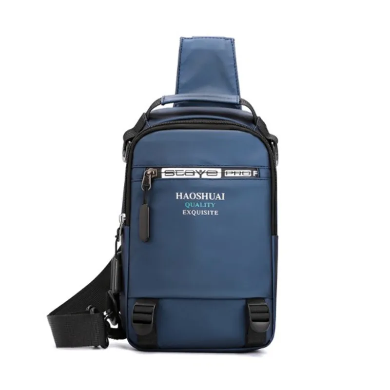 

new Male Waterproof nylon Waist Bag Outdoor Bags Camping Package USB chest bag multifunctional Chest Shoulder Bags Waist Pack