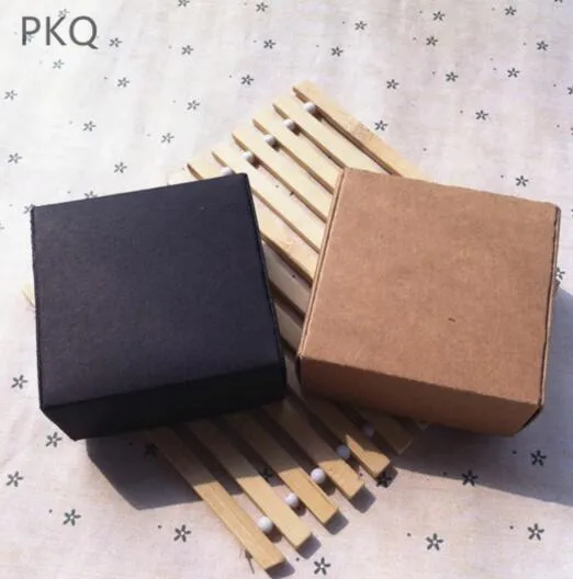 10 шт картонная мини-коробка 3 7*3 7*2 см DIY крафт-бумажная коробка мыльница Ювелирная