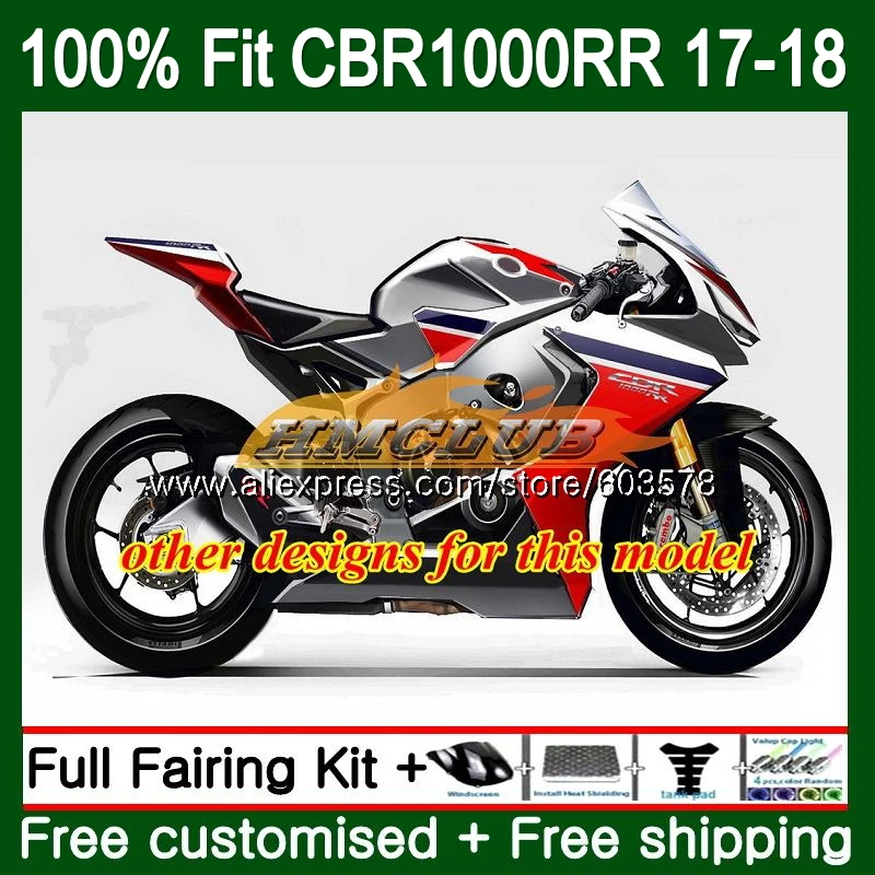 Впрыска + бак для HONDA CBR1000 RR CBR 1000 2017 2018 128CL. 24 1000RR CBR1000RR 17 18 Обтекатели глянцевый