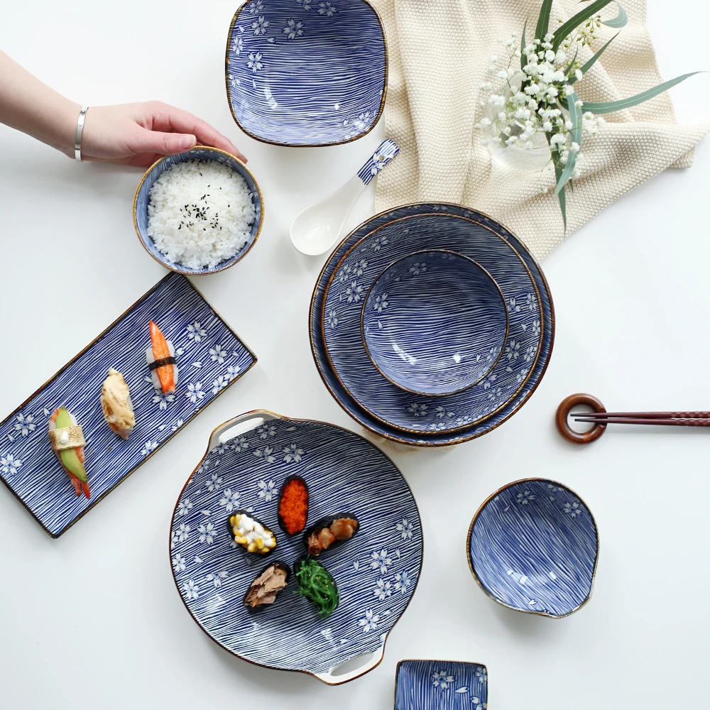 EECAMAIL вишневый цвет креативная Керамика в японском стиле искусственный суп рамен