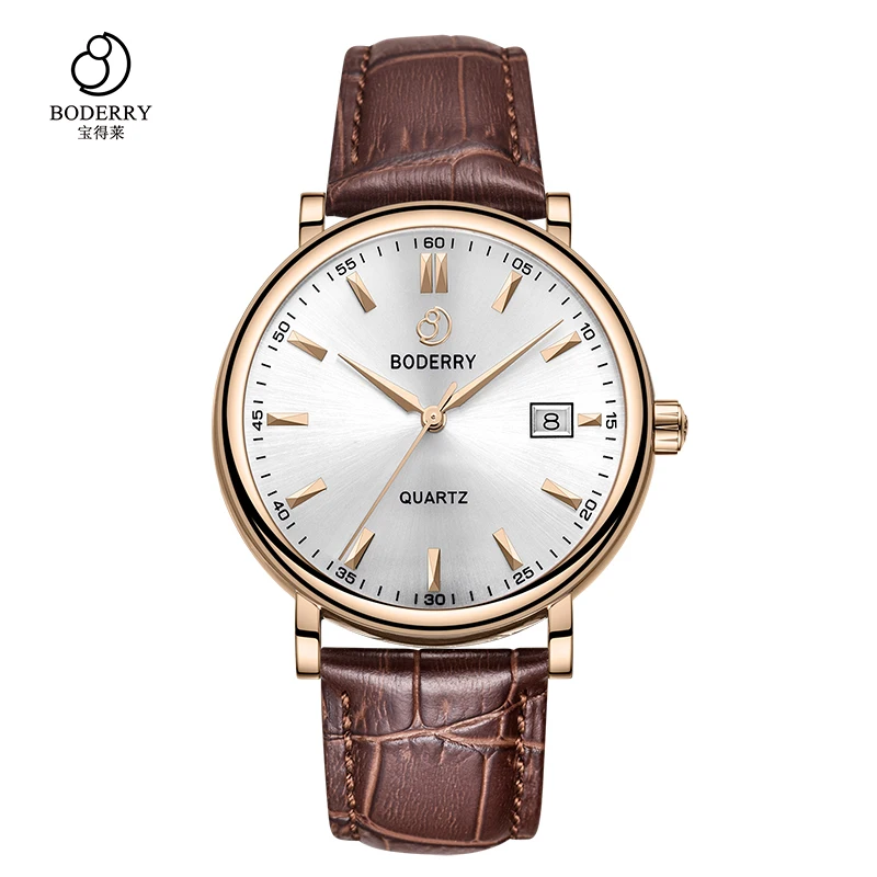 White Gold Роскошные Брендовые Часы для мужчин, швейцарские кварцевые мужские часы, модные деловые часы из нержавеющей стали, золотые мужские часы, мужские часы - Цвет: White Gold