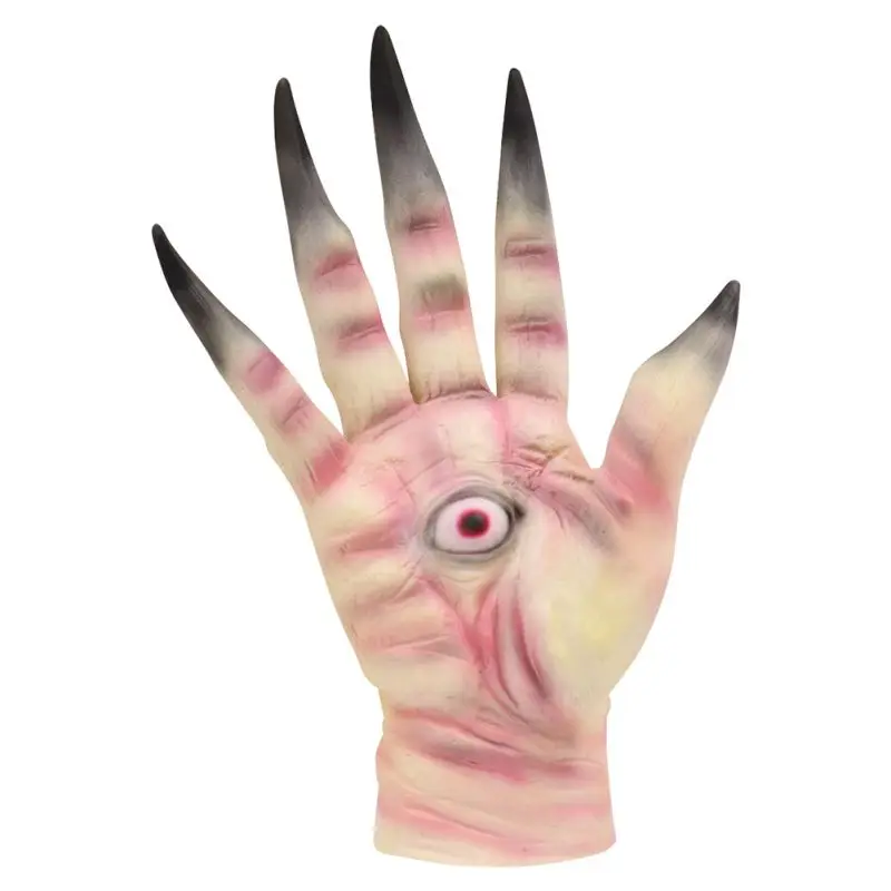 Right Hand Glove Хэллоуин пугающая маска поддельные руки реквизит косплей перчатки Маска для костюма на Хэллоуин Вечерние наряды маска Декор «ужас» mascaras de hallowen - Цвет: Right Hand Glove