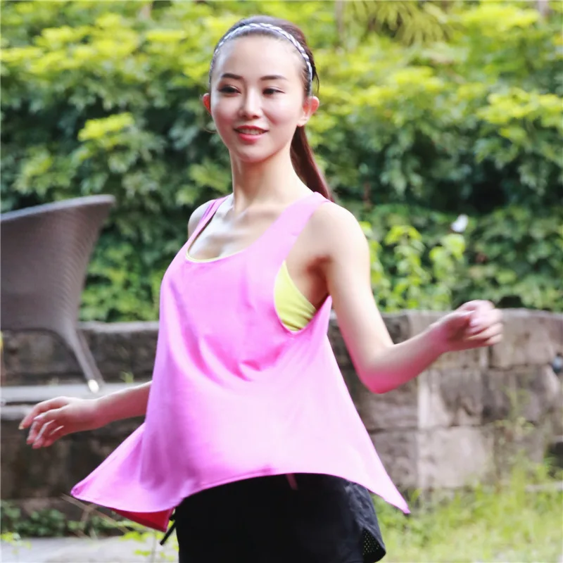 Сексуальная Открытая спина Женская Йога Топ Спортивная кофта рубашка без