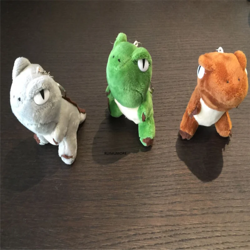 Маленькая плюшевая игрушка 8 см хлопковая набивная кукла динозавра 3 цвета брелок