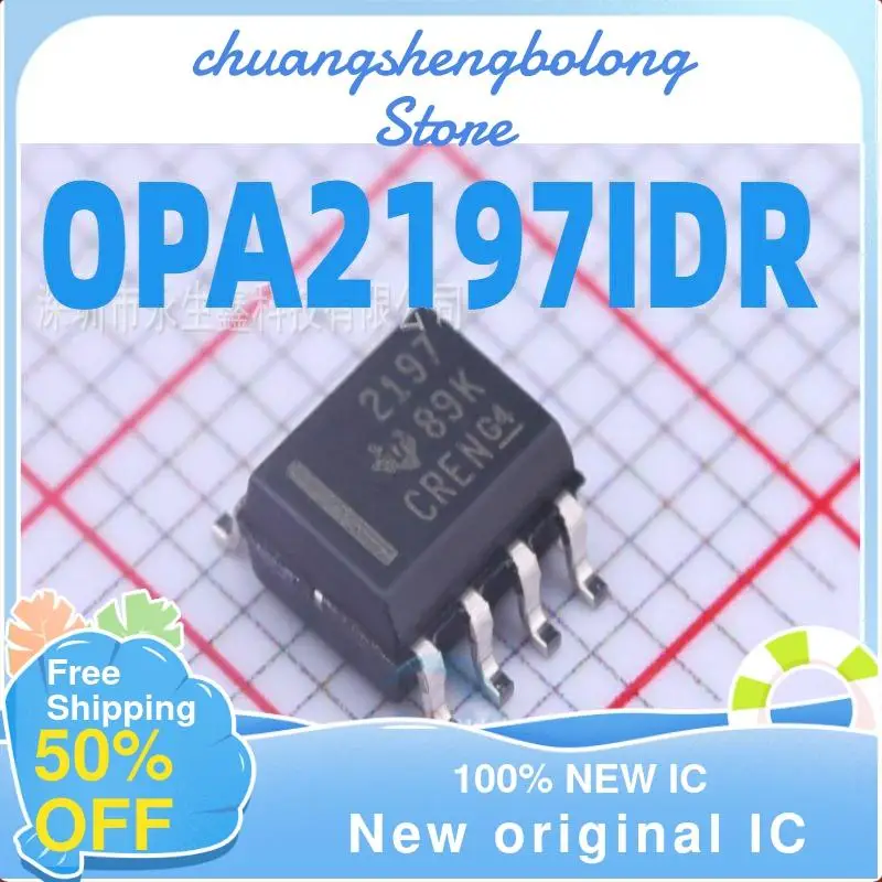 

10-200PCS OPA2197IDR OPA2197ID OPA2197 2197 SOP-8 New original IC