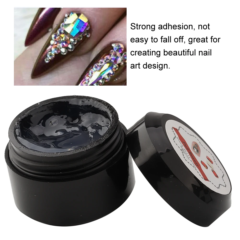 3 шт. x 8 мл ногтей Стразы крепко клееные клей супер липучие УФ гель для с