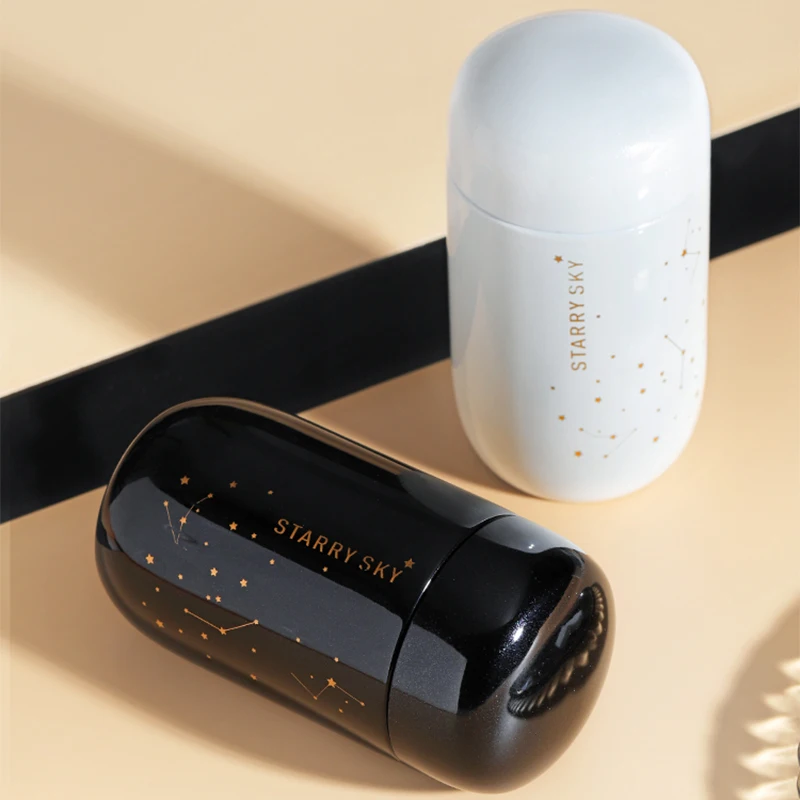 

200ml Starry Sky Coffee Cup Travel Mug Stanley Cup Insulated Bottle Straight Mouth Cup Creative Stanley Cup With Original Lid