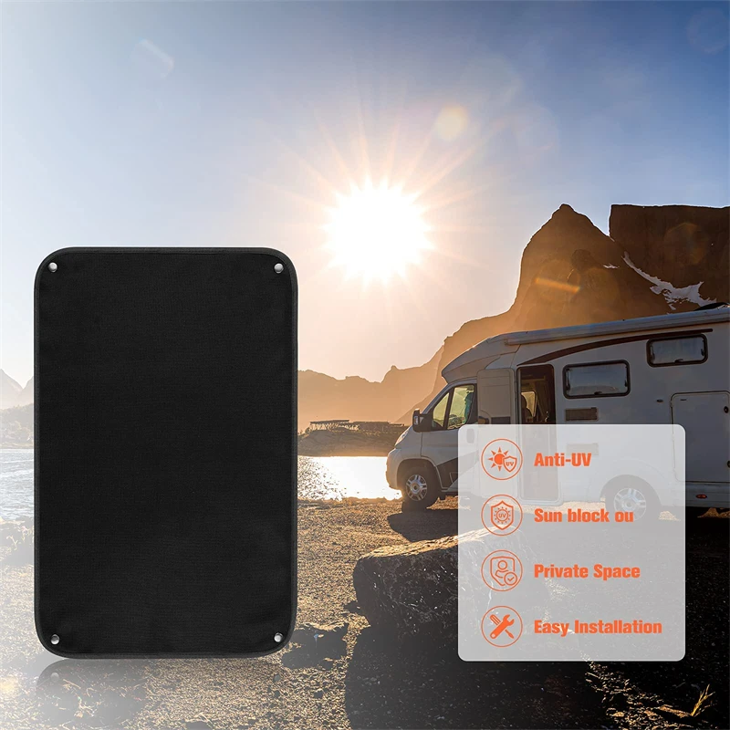 RV входная дверь окна стеклянная крышка Тени 24x16 дюймов Camper Sunshade Sun плотные