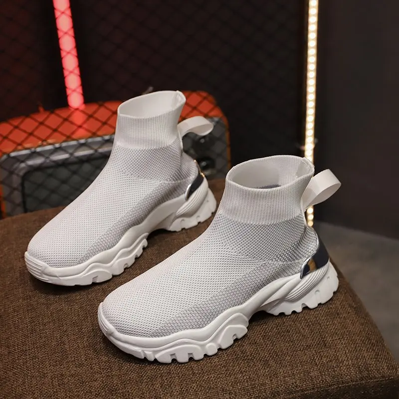 

Brand Designer Women Running Shoes Paris Knitting Sock Boots Stretch Trainers Sneakers Casual Breathable Shoes for Women