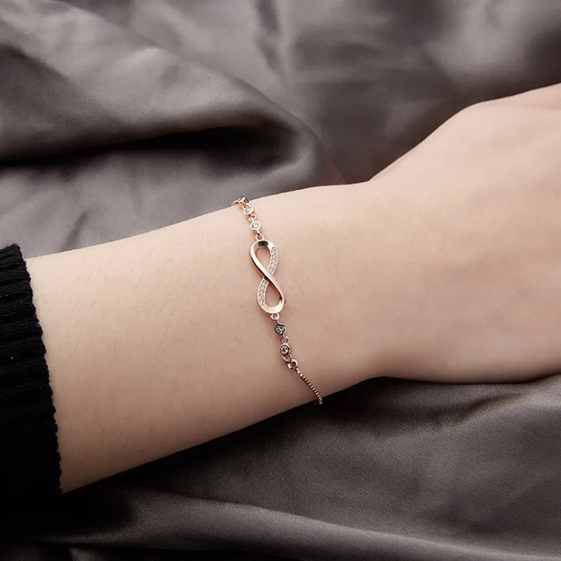 

Creative Adjustable Zircon Chain Charm Bracelet for Women Bangles Fashion Jewelry