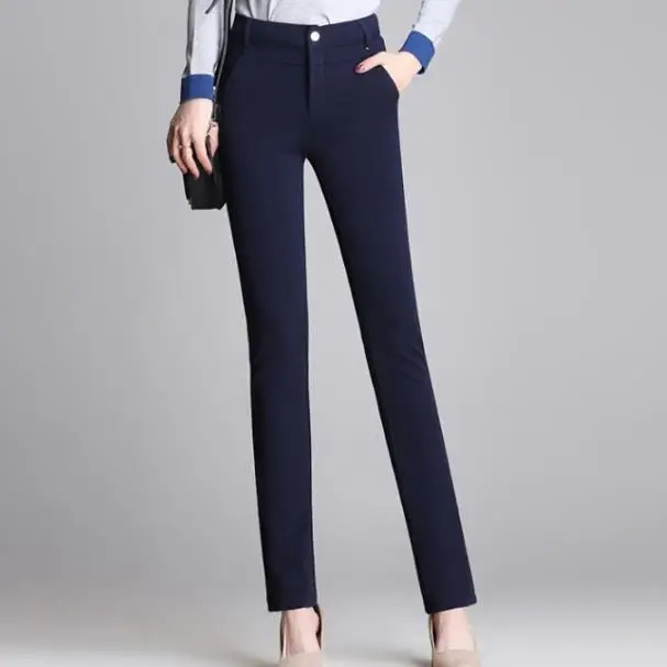 Офисные белые кружевные сексуальные узкие брюки-карандаш размера плюс из хлопка