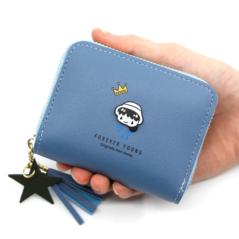 Новинка 2020 Корейская версия женских бумажников короткая Сумочка с милым