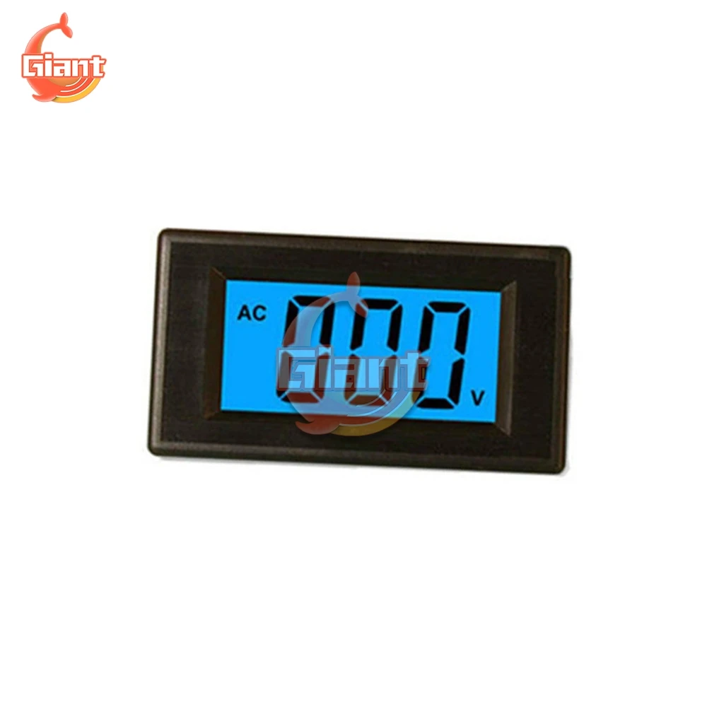 

Цифровой вольтметр DC 12V AC 0-500V 110V Синяя подсветка ЖК-дисплей Вольтметр DC 9-12V измеритель напряжения Тестер монитор измеритель 4 провода