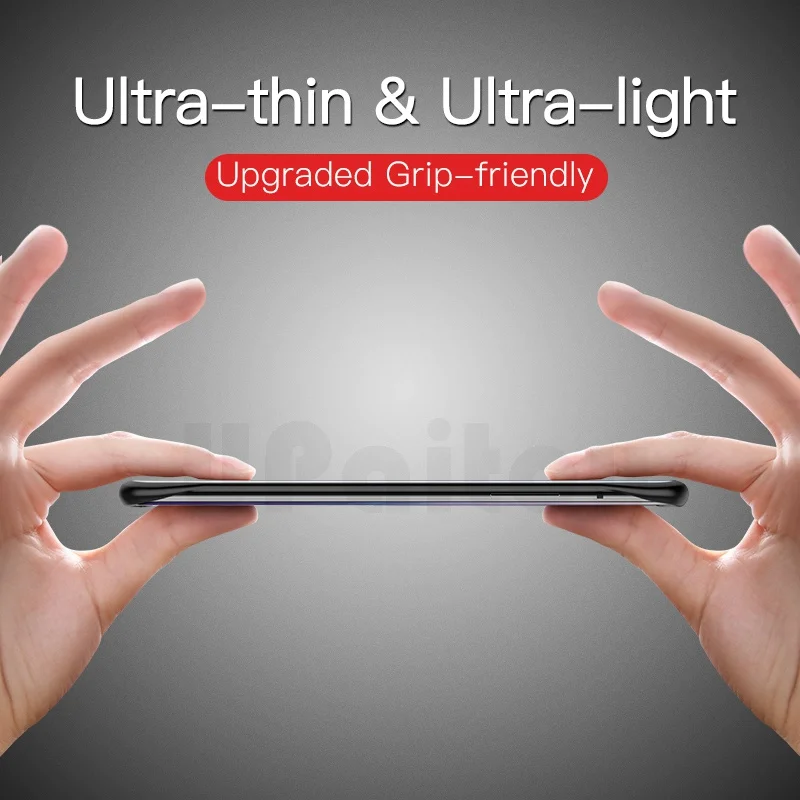 UPaitou безрамный Прозрачный чехол для Oneplus 1 + 7 Pro матовый Жесткий Чехол 7Pro с кольцом