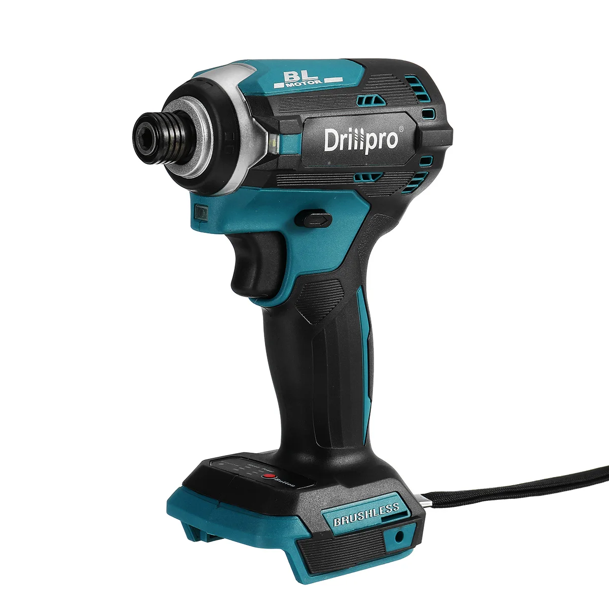 

18V Cordless Electric Screwdriver Speed Brushless Impact Wrench Rechargable Drill Driver+ 3 LED Light For Makita Battery